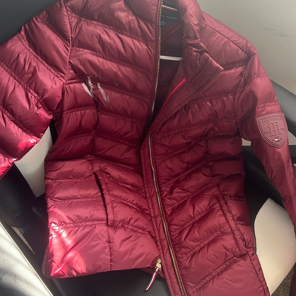 Maroon/Red Tommy Hillfiger Puffer